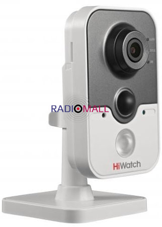 Видеокамера IP Hikvision HiWatch DS-I214 2.8-2.8мм цветная корп.:белый